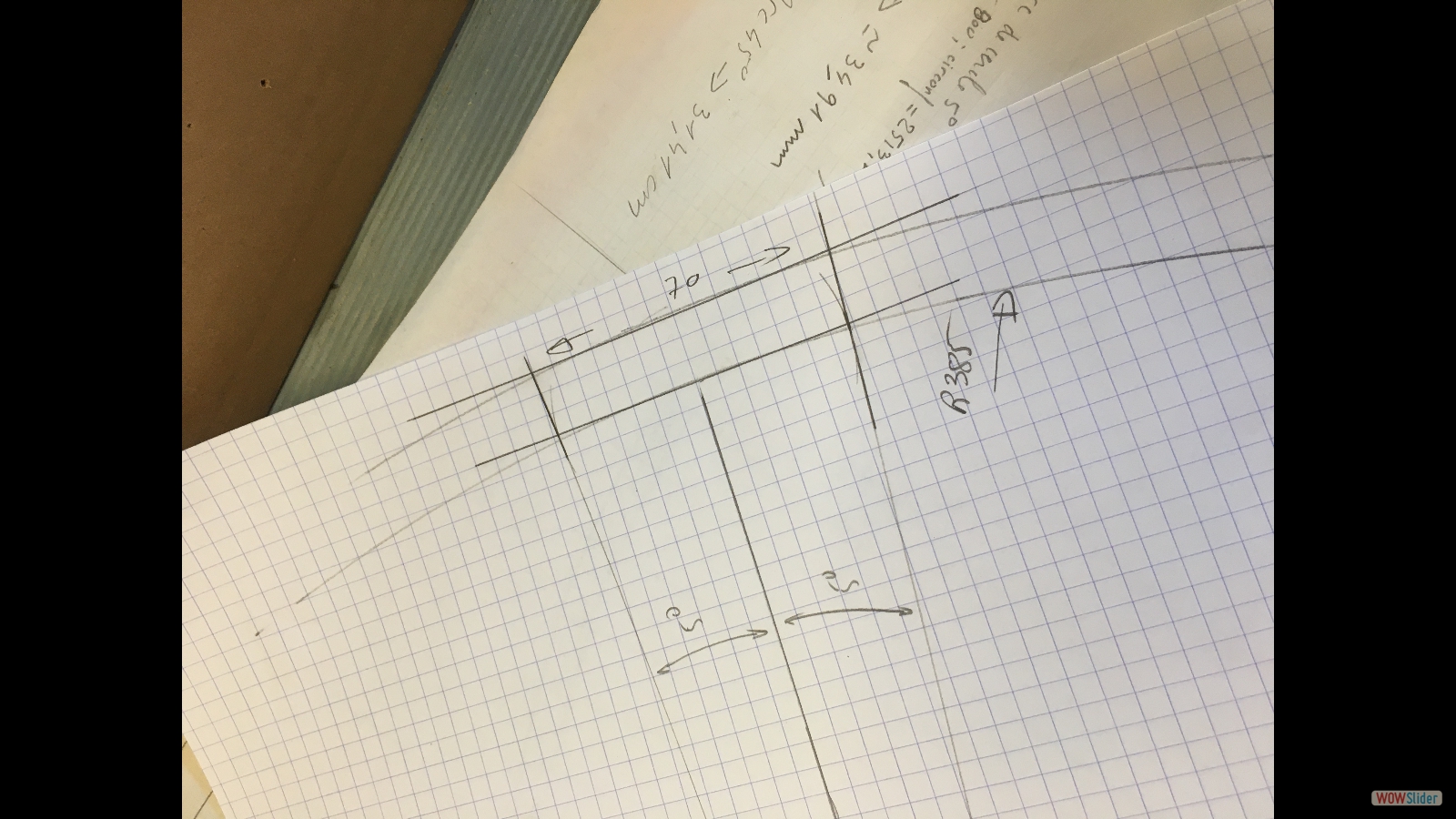 Encore un croquis pour les angles d'usinage.