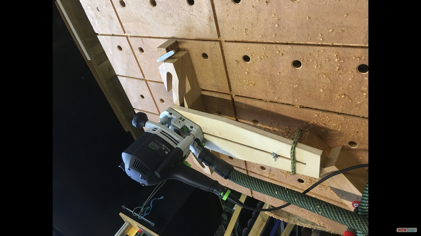 Au boulot...Début de l'usinage d'un arc....pour test.